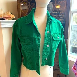 Green Denim Jacket